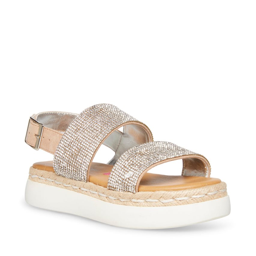 Sandalias de Plataforma Steve Madden Jaliana Niños Plateadas | ES SE368S